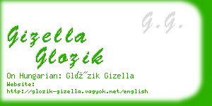 gizella glozik business card
